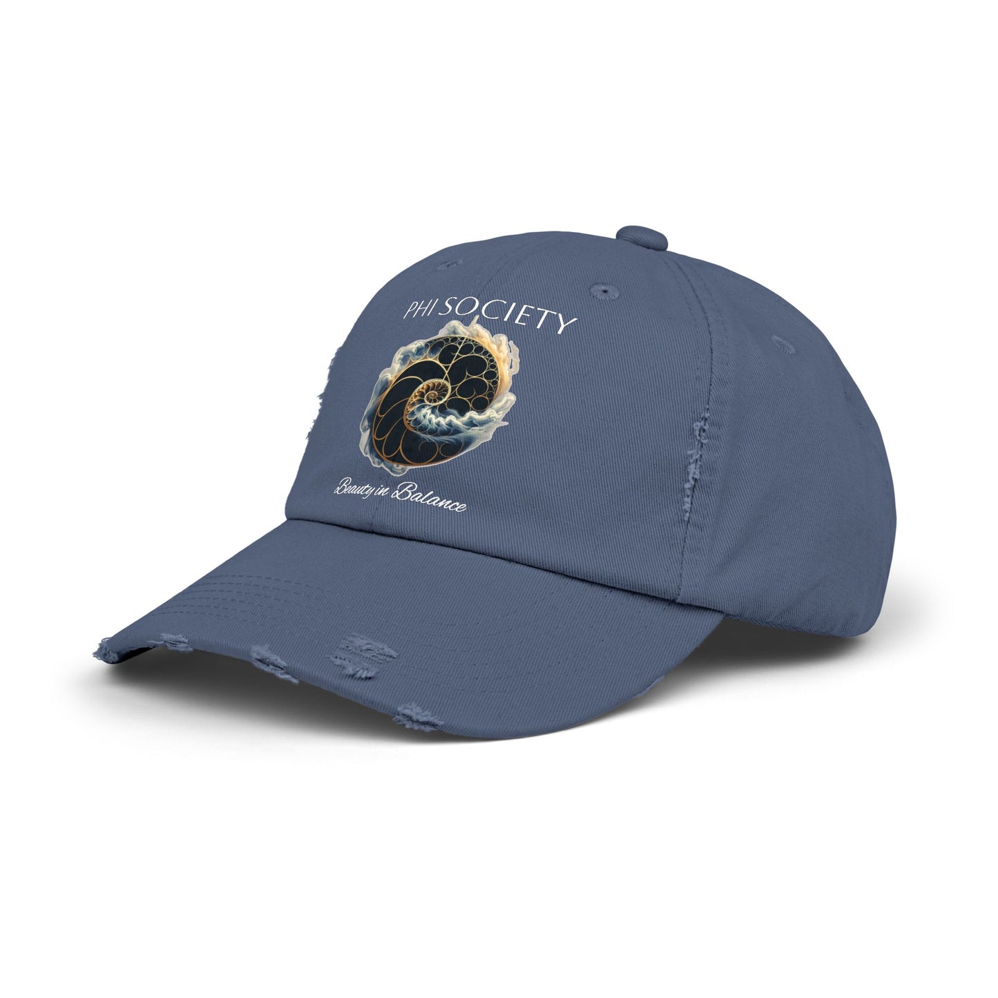 Blue Smoke Unisex Distressed Cap