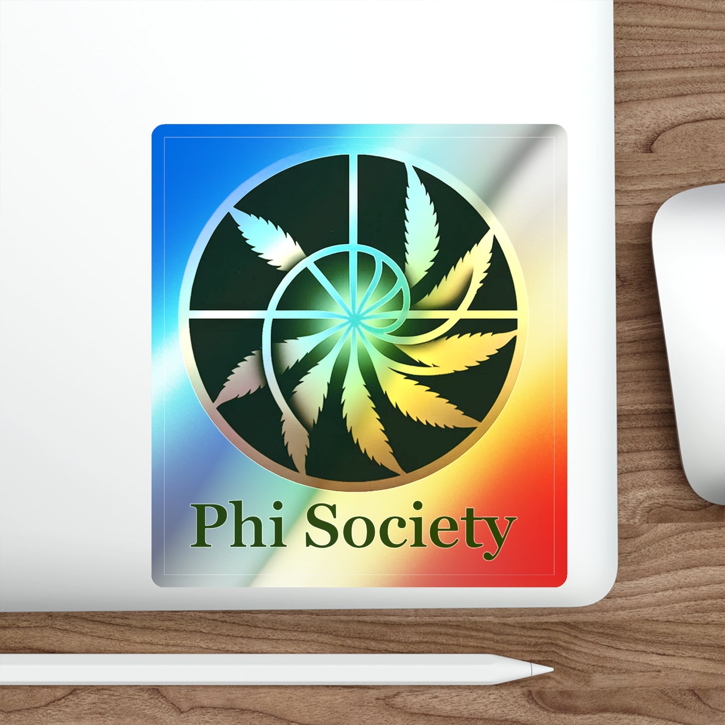 Phi Society Holographic Die-cut Stickers