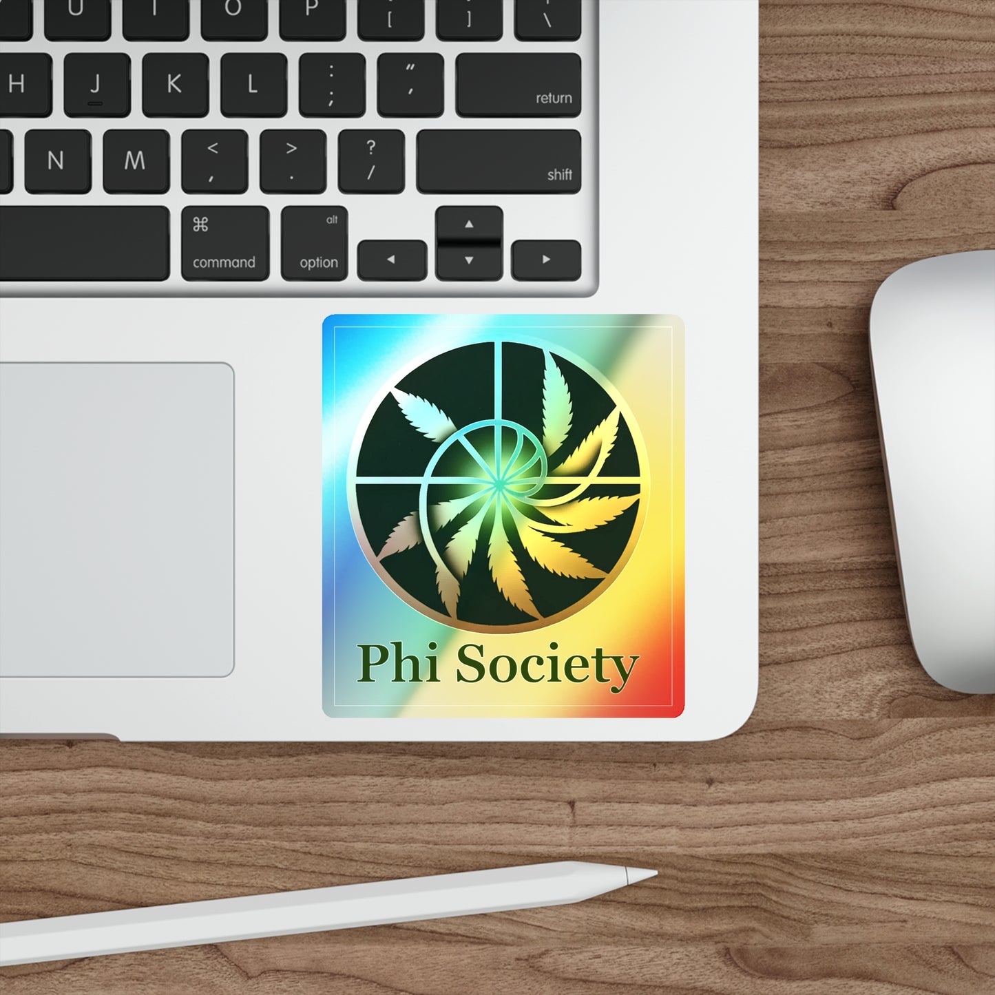 Phi Society Holographic Die-cut Stickers