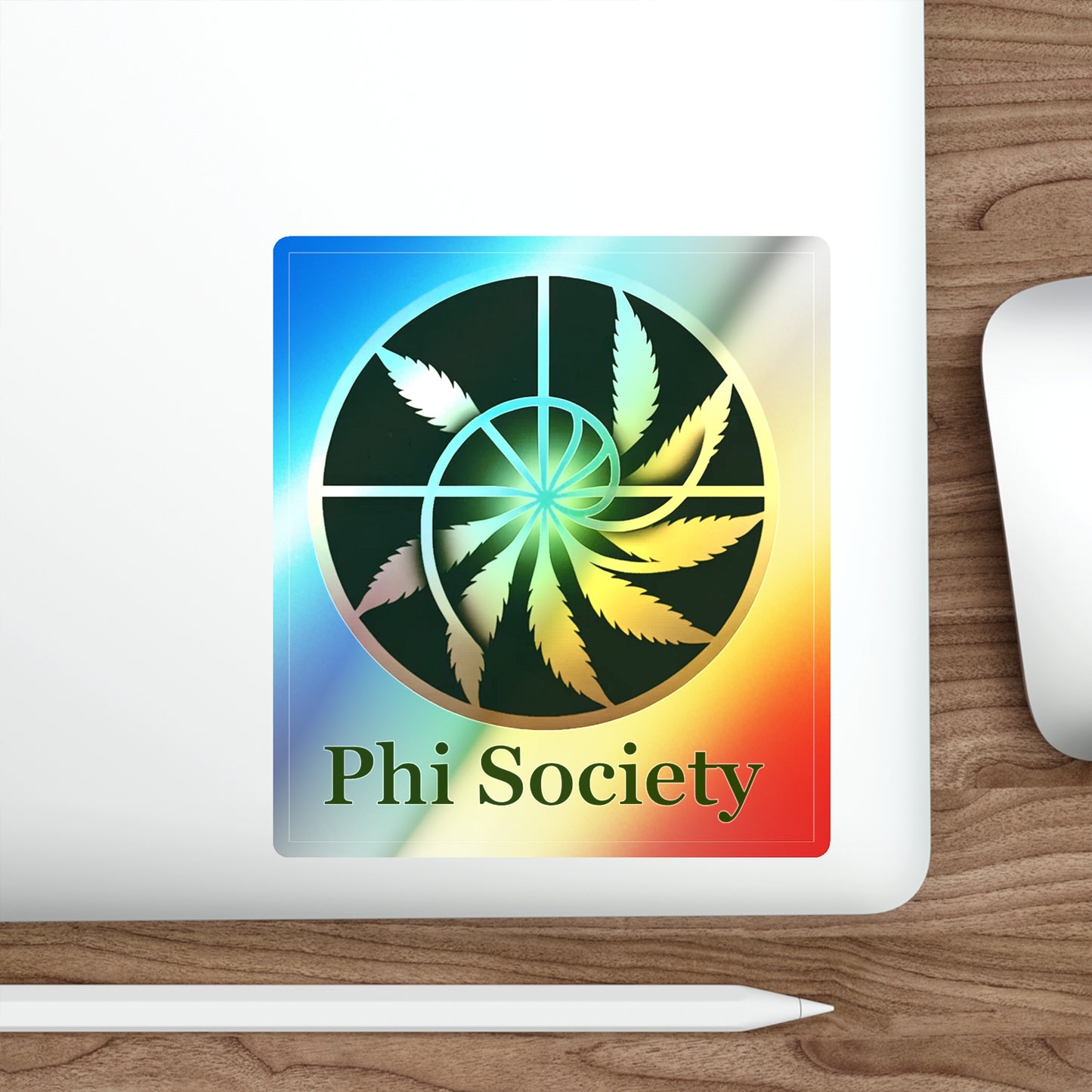 Phi Society Holographic Die-cut Stickers