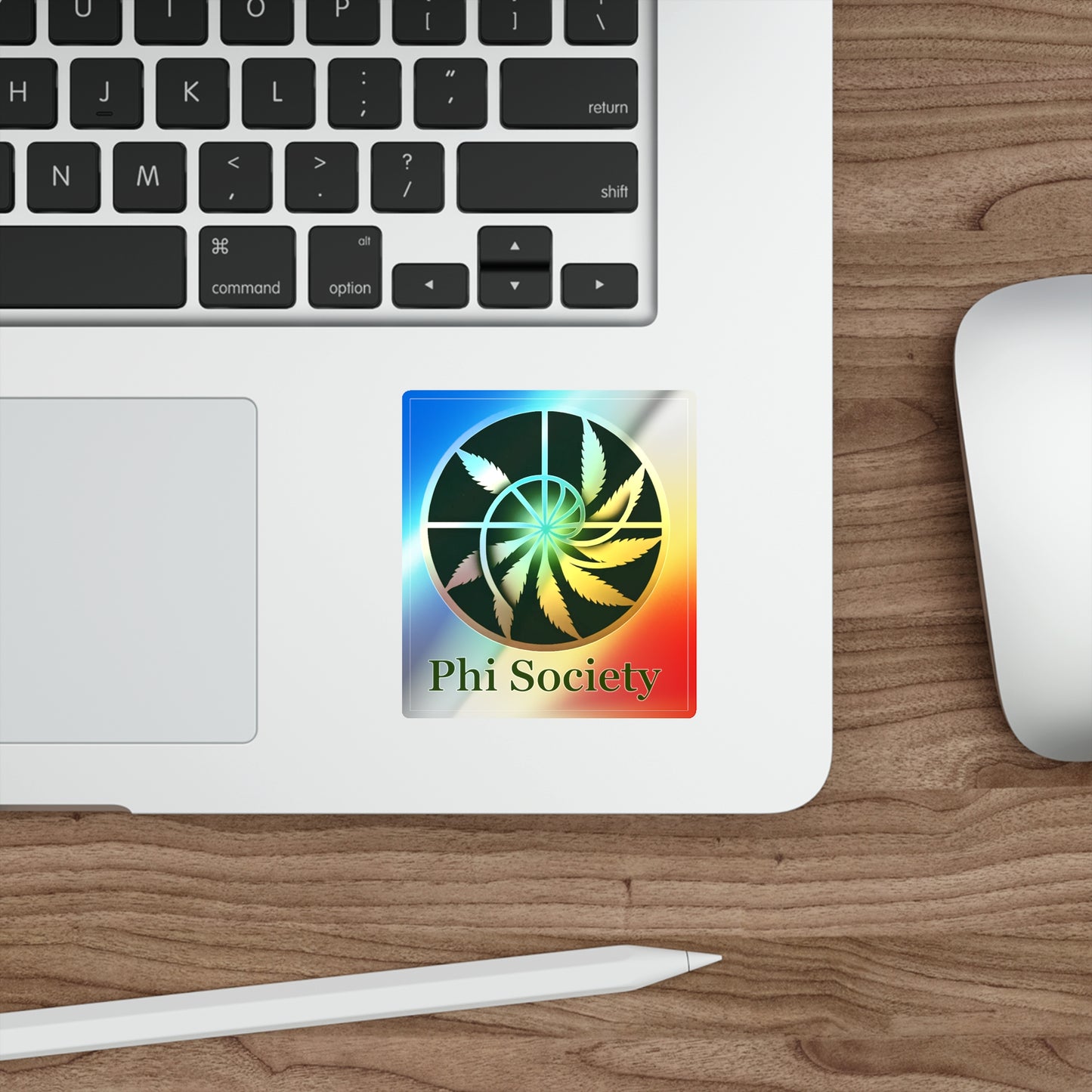 Phi Society Holographic Die-cut Stickers